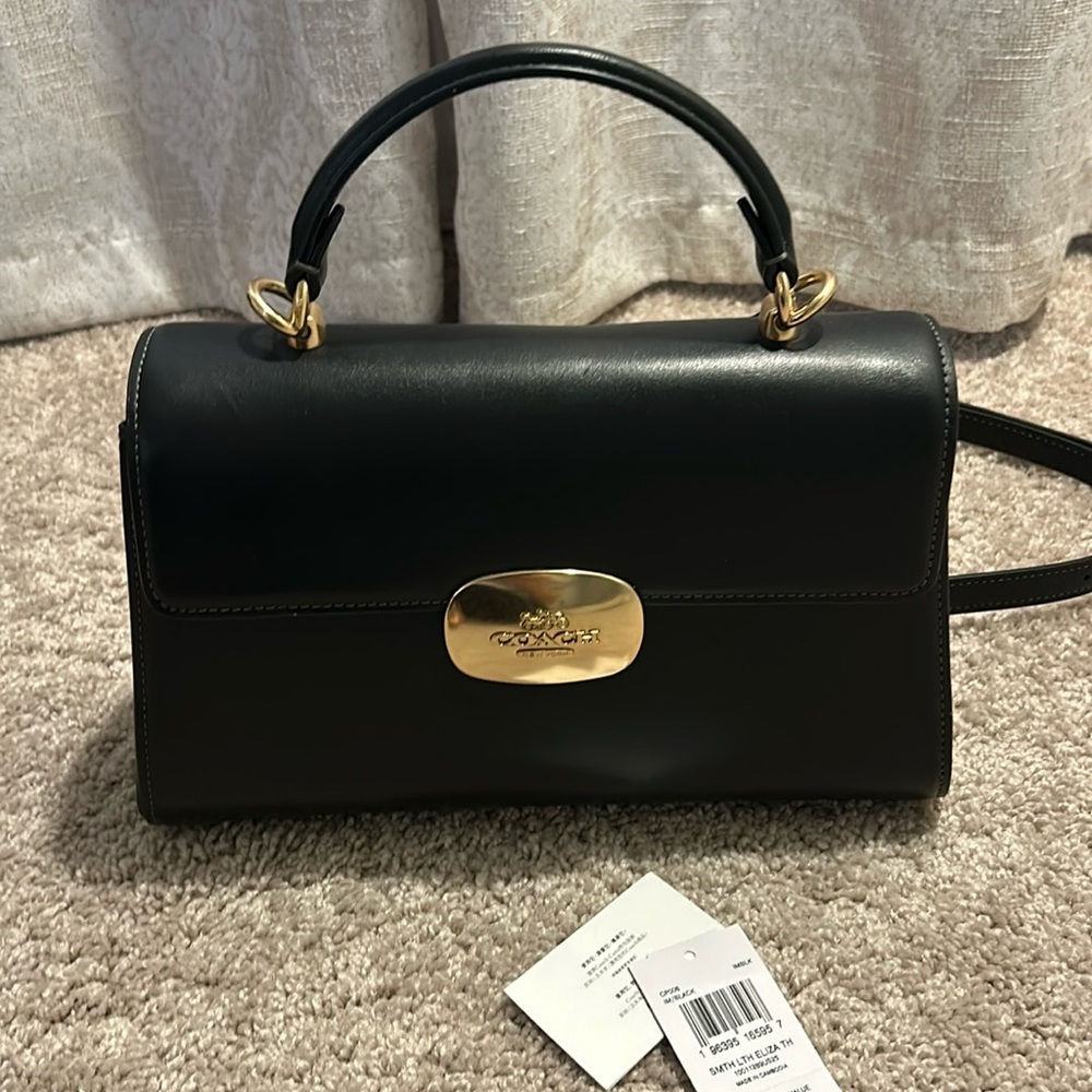 Black coach purse